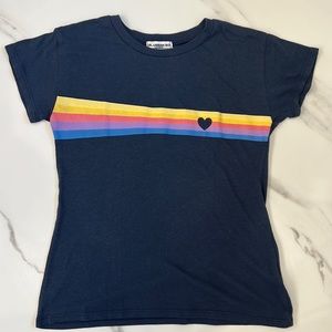 Sub_Urban Riot Rainbow/Heart Graphic Tee - Youth Large